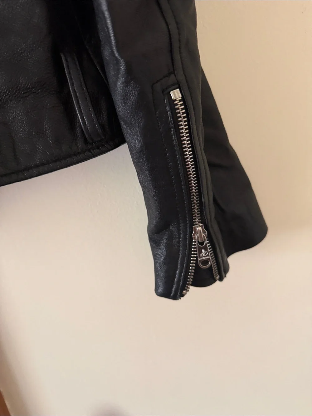 Sam Edelman Black 100% Lamb Leather Moto Biker Jacket Originally $598 - Picture 10 of 12
